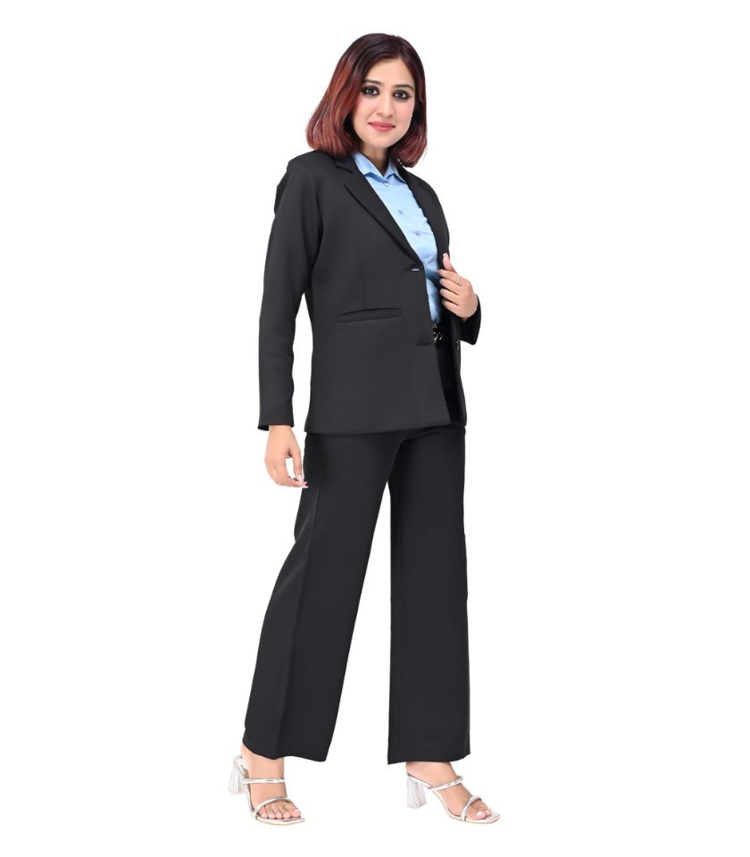 Women's Stunning Dressify Blazer with Trouser Set With FREE BELT - Image 3
