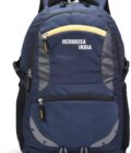 HERMOSA INDIA Large 35 L Backpack Spacy Unisex/College/School/Travel Backpack with Rain Cover and Reflective Strip (NAVY BLUE)
